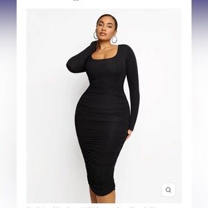 Smooth Ruched Shaping Dress